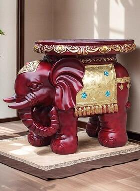【工厂直销】创意大象换鞋凳家居客厅招财象高档花盆底座装饰摆饰