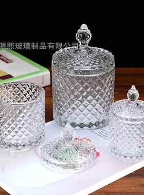 2021玻璃碗甜品碗燕窝盅带盖水果沙拉碗醉虾碗糖缸调料碗时尚餐具