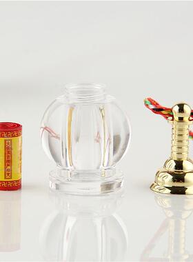 结缘透明空心可打开亚克力舍利塔嘎乌盒吊坠楞严咒挂件男项链