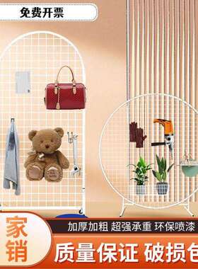 展示架幼儿园美工区作品书法画展折叠架铁艺可移动立式圆形网格架