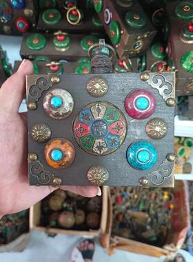 红木仿古仿大清帝镶嵌五帝工艺品天然摆件款古玩钱多多款收藏批发