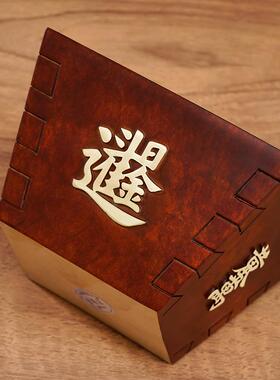 日进斗金桶摆件纯铜黄铜聚宝盆风水米斗升斗彷古米桶聚财招财开业