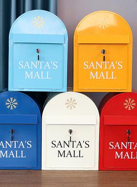 铁信箱复古邮箱田园工艺壁挂铁皮信箱挂墙意见箱邮筒家居装饰墙壁