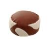 Leather pouf American tatami cushion oil wax leather sofa living room carpet bay window lazy sofa balcony futon