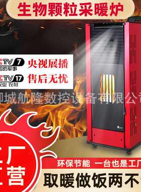 智能生物颗粒取暖炉家用无烟采暖炉室内取暖炉大棚养殖升温器厂家
