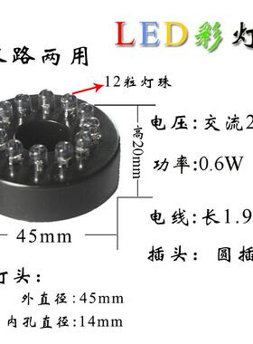 LED彩灯装饰摆件防水彩灯盘鱼缸造景配件创意欧式风格装饰品