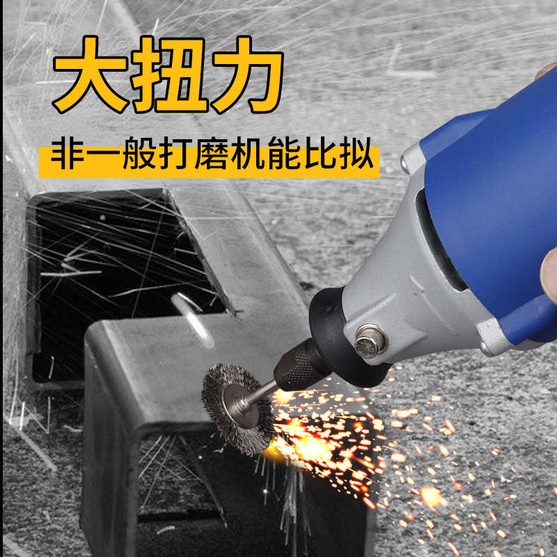 大功率电磨机220V小型电动打磨机工业级倍司图吊磨木雕玉石切割具 - 图3