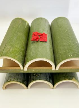 半圆形竹管，竹片，半瓦竹管，婚礼装饰品，年礼品宴会景观可定制
