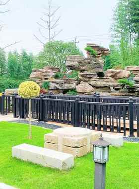 千层石假山制作流水造景太湖石假山景观石灵璧石产地直销