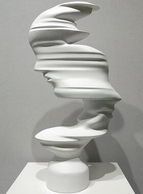 简雕约QZ-A140抽象脸黑白头像塑样板间客厅玄关柜书树脂物艺术品