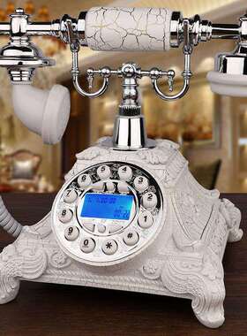 式复古海洋之星电话座机家用老式仿古电话机固定旋无线插卡转欧客