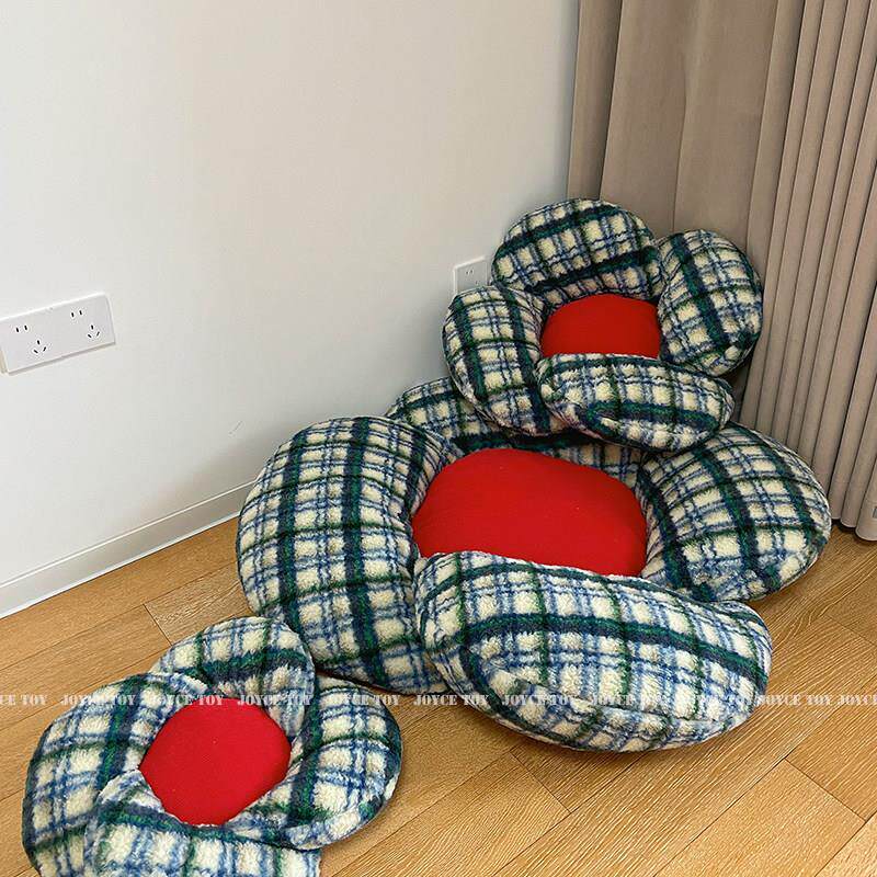 Ancient flower futon hair cushion sand/floor tatami round cushion bay window living room bedroom bedroom home for lazy people