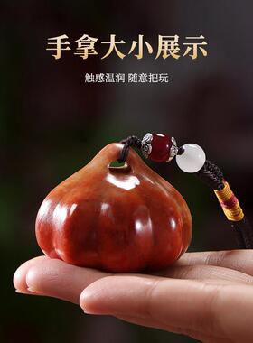 汉玺《胜算在握》寿山石大蒜手把件客厅桌面摆件家居装饰节日礼物