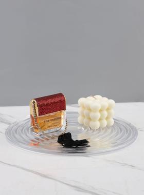 样板房装饰品玻璃圆形装饰摆件