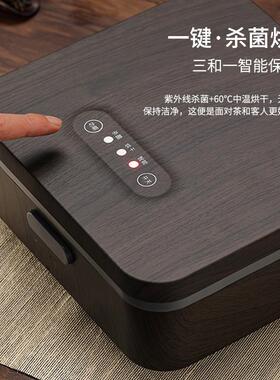 茶具茶杯消毒柜家用小型杯子消毒收纳盒办公室茶道迷你桌面台式