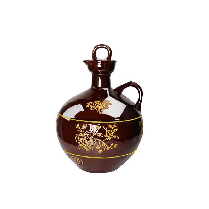 小酒壶酒坛子陶瓷土陶泡酒罐家用白酒仿古散装密封古典中式酒馆老
