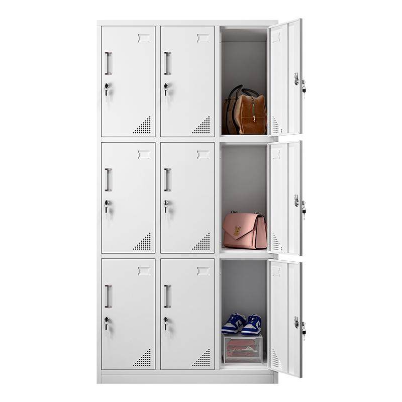 铁皮柜加厚员工更衣柜储物柜带锁鞋柜健身房浴室换衣柜办公文件柜,淘宝优惠券,粉丝福利购,淘宝优惠卷