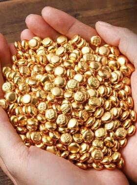 迷你金元宝金条金米金如意算盘钱币吉祥物乔迁家居聚宝盆装饰品