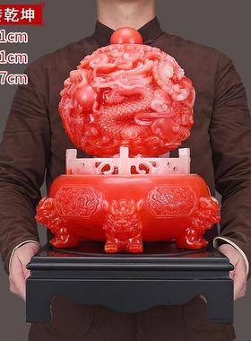 高档九转坤鼎摆家居客厅电乾视酒柜装饰品办公件居室桌开业乔迁新