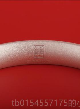 正品子北京工典美工美作莲赋古法银镯足京银手镯经款素镯送女友
