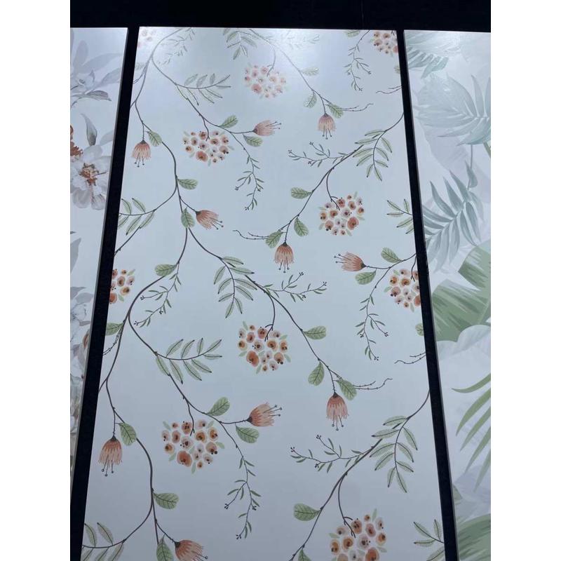 法式连纹花砖600x1200奶油风卫生间瓷砖绿色墙裙花片厕所玄关墙砖 - 图2
