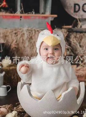 跨境新款复活节蛋壳摇篮树脂摆件设计装饰婴儿摇篮可爱破碎蛋壳