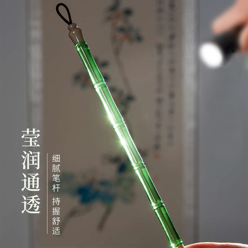 梅林笔庄狼毫毛笔书法专用兼毫小楷行书草书隶书楷书专业级套装初 - 图0