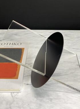 现代极简克力亚金属装创意杂志展示架样板IPQ房楼处书售架饰摆件