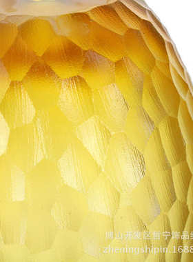 琥珀色琉璃工艺品 创意琉璃吊饰手工艺彩色玻璃 家居玻璃饰品摆件