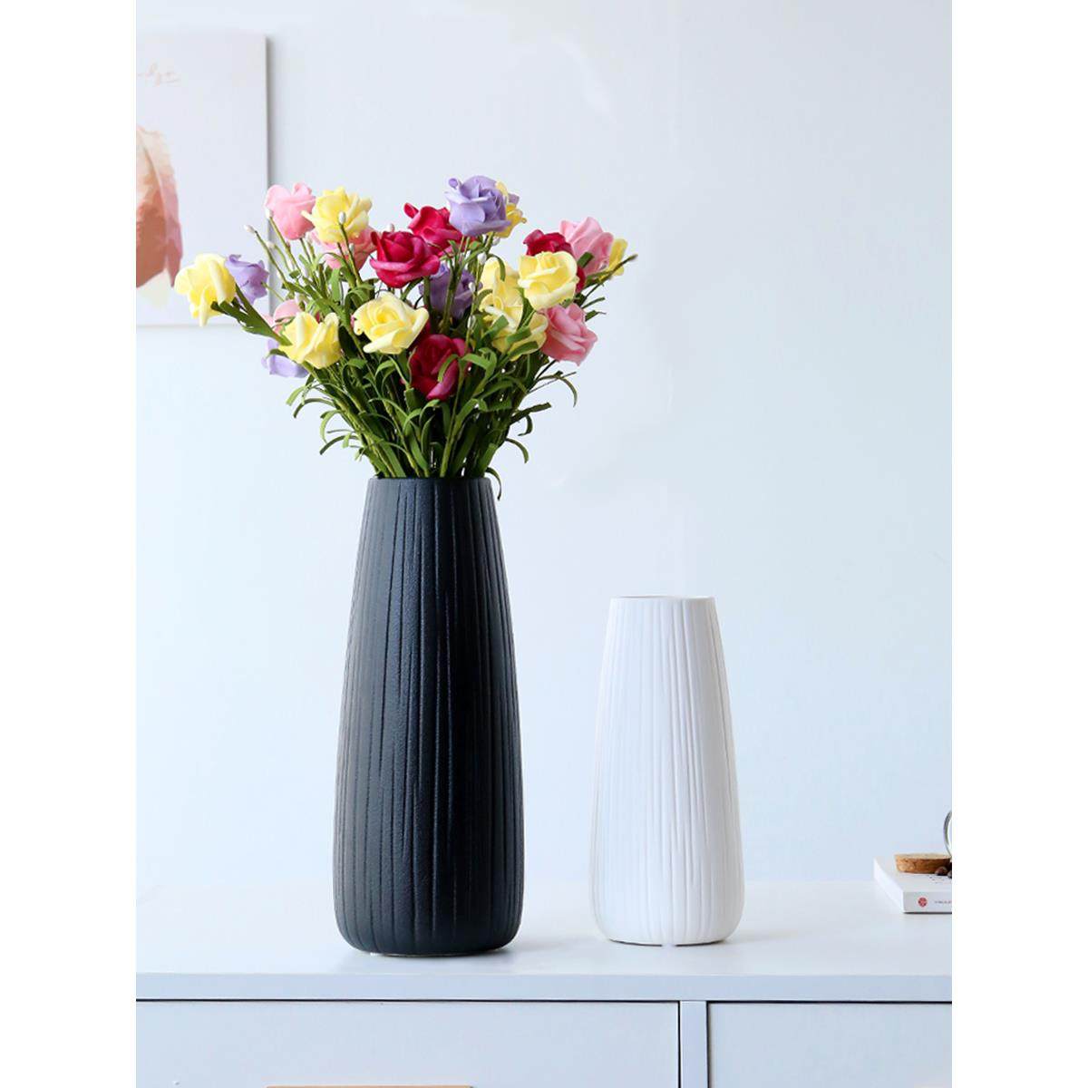 简约现代陶瓷花瓶客厅创意插花花器家居样板房博古架装饰摆件北欧,淘宝优惠券,粉丝福利购,淘宝优惠卷