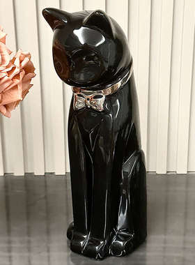 猫和老鼠创意摆件幸福感小物件北欧轻奢客厅玄关电视柜酒柜装饰品