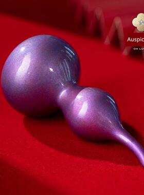 吉中吉·铜《九紫葫芦》桌面摆件新中式入户玄关客厅置物架装饰品