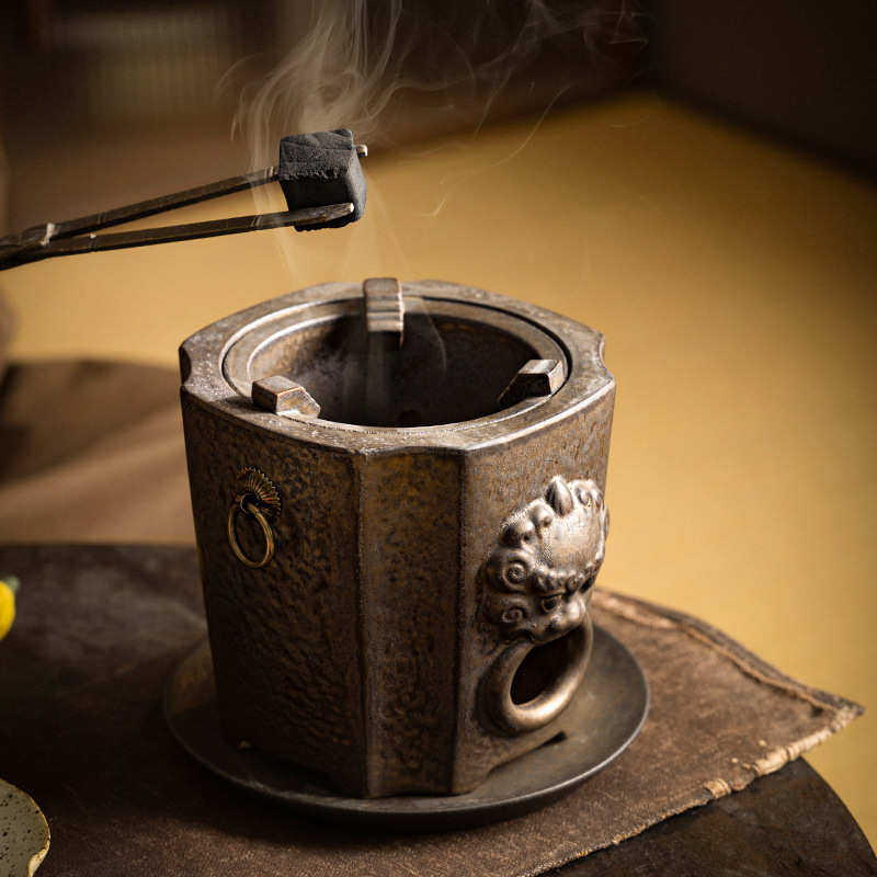 茶炉单户外便携底座炭火粗围炉茶炉小型烤碳陶煮壶野营复古烤煮茶,淘宝优惠券,粉丝福利购,淘宝优惠卷