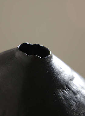 侘寂风实木底座圆形中古风雕塑台日式家居民宿香樟木墩子落地摆件