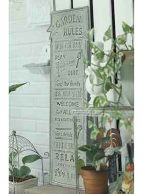 森得源覆古铁艺字牌墙上装饰花园挂饰家居饰品饭厅咖啡馆装饰门牌