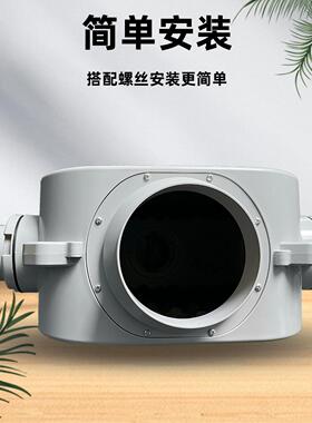 新风系统PE管降噪一分七ABS分风箱消音静压加厚耐用新风分风箱