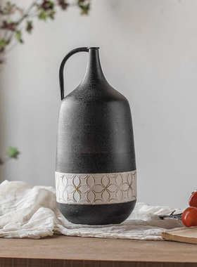 复古做旧装饰小口花瓶家居阳台插花养花器文艺酒馆民宿工艺品摆件