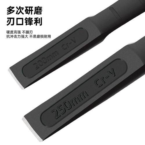 跨境货源工业级钢凿扁凿尖凿 石工凿扁平凿水泥凿子石头凿扁凿子 - 图0