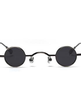 冷少迷你小太阳眼镜男款高级感圆框太阳眼镜师爷搞笑小镜片太阳眼