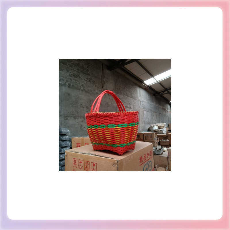 TUF4家用采摘竹篮手提买菜篮子厨房放鸡蛋藤编手工编织收纳筐办喜,淘宝优惠券,粉丝福利购,淘宝优惠卷