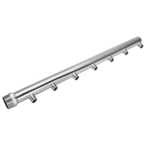 厂家直销现货单排7口不锈钢法兰分水器 304防锈分水器快装水表柱 - 图2