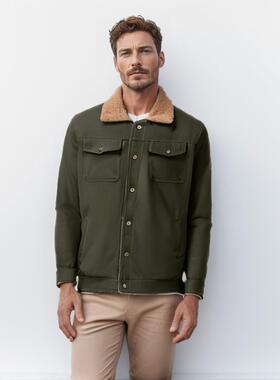 Quick hair autumn men's jacket cotton workwear jacket