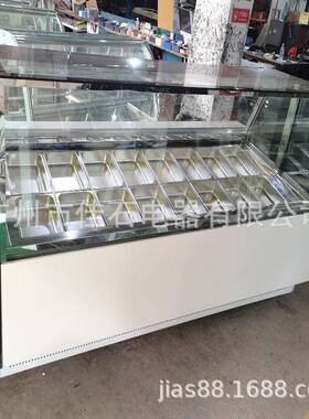 厂家供应16盘硬冰激凌展示柜意式雪糕柜110V冰淇淋展示柜