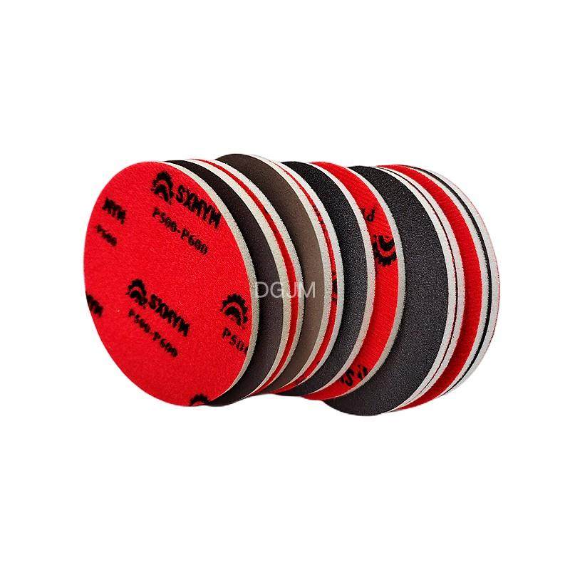 80目5寸背绒海绵砂纸圆盘海绵砂纸植绒海绵砂手机壳合模线抛光片,淘宝优惠券,粉丝福利购,淘宝优惠卷