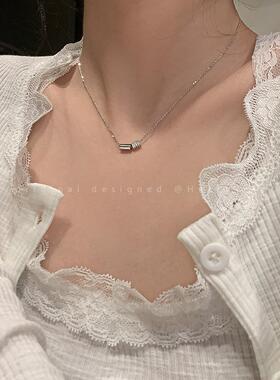 新款小蛮腰带钻项链女简约百搭镀金气质感配饰轻奢网红锁骨链