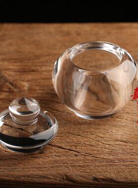 天然纯净体小号白水晶舍利塔摆件供养舍利子 嘎乌盒装藏结缘