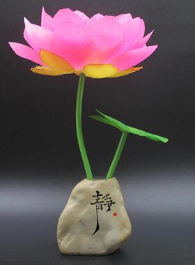 采购产品佛前模拟花，荷花，荷花，假花，佛寺，佛坛，佛花，家居