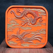 Dragon Purchase Phoenix Dance Old Objects Wenfang Four Treasures Emblem Ink Anhui Old Ink Ink Block Ink Strips of Sand Ink