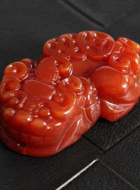 初沐 红玛瑙貔貅吊坠批发