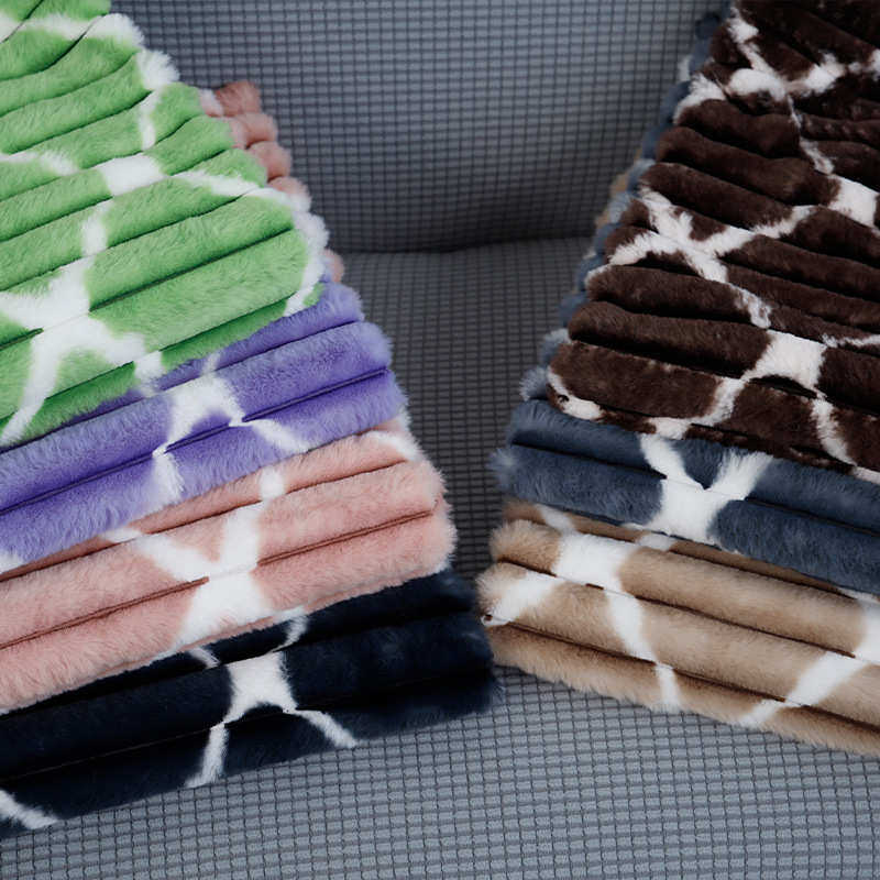 小兔毛抽条格子600g 女装童装鞋帽箱包靠垫抱枕沙发家纺绒布面料,淘宝优惠券,粉丝福利购,淘宝优惠卷